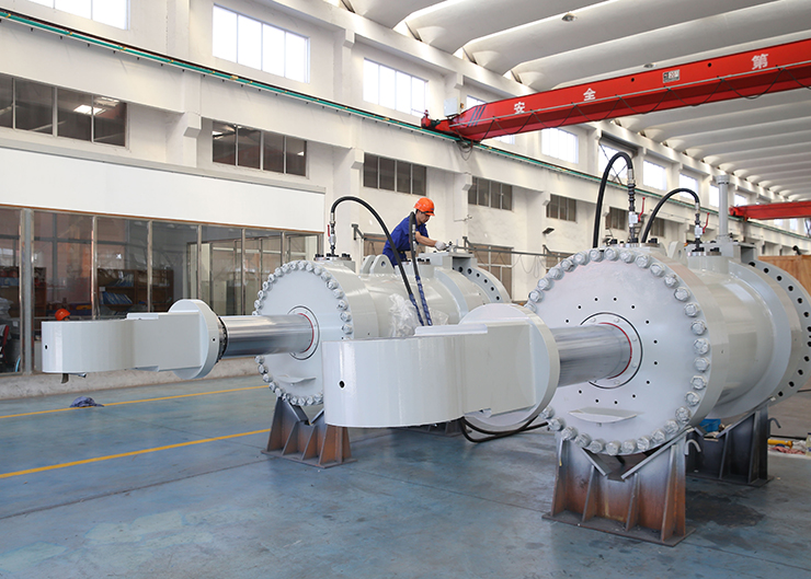 烏東德電站水輪機接力器，單機容量85萬千瓦